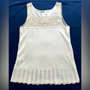 LOFT crocheted tank